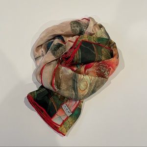 💯 Silk BEAUTIFUL Japanese Scarf From 🇯🇵 Japan